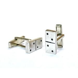 Sterling Dice Cuff Links Vintage 1980s Mexico Sterling Cufflinks Vintage